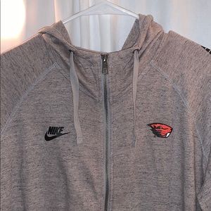 Grey zip up